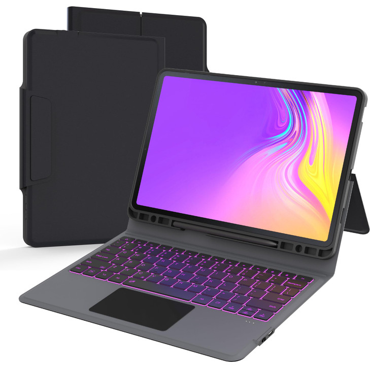 for Samsung Galaxy Tab S7 FES8 Plus 124 Keyboard Case 7 Colors Backlit Trackpad Keyboard for 124inch Galaxy Tab S7 Plus