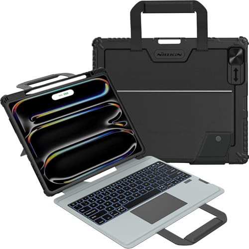 Nillkin Magic Keyboard Case for iPad Pro 13 inch M4 2024 Handheld Case for iPad Pro 13 inch 2024 with Keyboard Pencil Ho