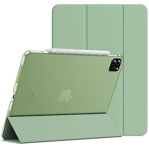 JETech Case for iPad Pro 11 Inch 202220212020 Model Slim Stand Hard Back Shell Smart Cover with Auto WakeSleep Matcha Gr