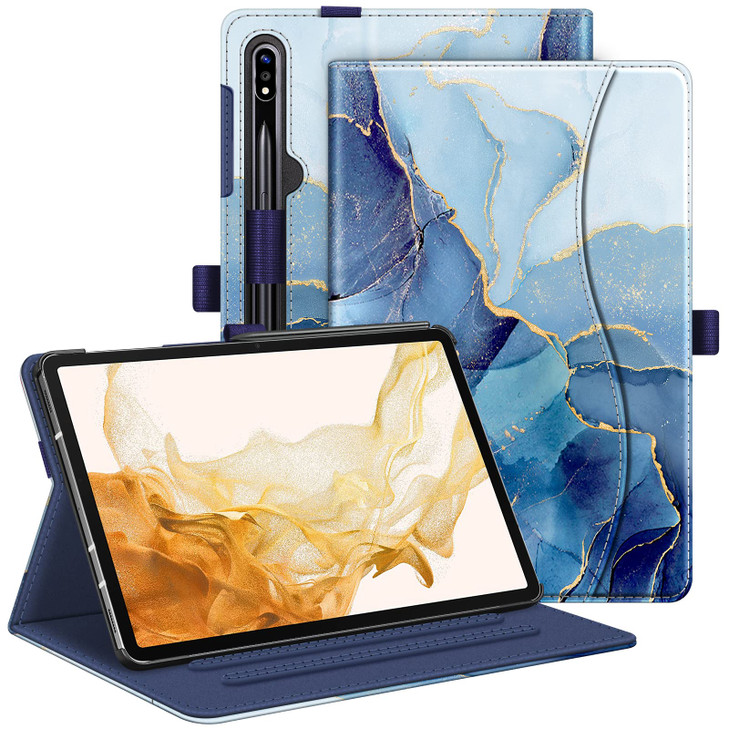 Fintie Case for Samsung Galaxy Tab S10 S9 S8 S7 FE S7 124 Inch MultiAngle Viewing Protective Cover with Pocket Auto Slee