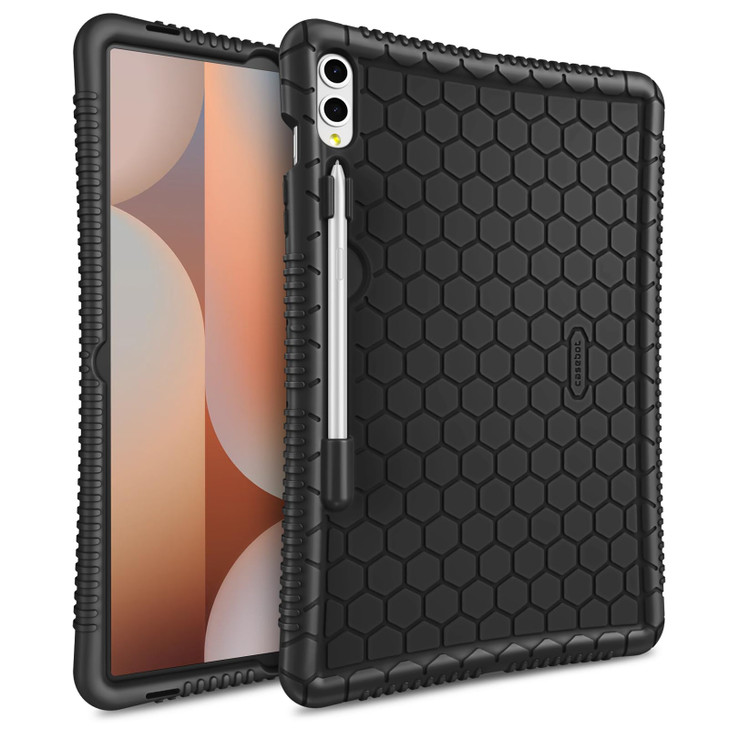 Fintie Silicone Case for Samsung Galaxy Tab S10 Plus 2024 S9 FE Plus 5G 124 Inch 2023 S Pen Holder Honey Comb Series Kid