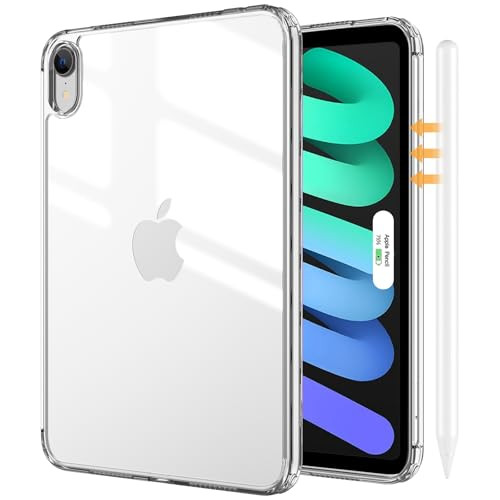 ProCase Clear Case for iPad mini 7thA17 Pro 2024 Mini 6th Generation 83 2021 Slim Light Transparent AntiYellow Back Cove