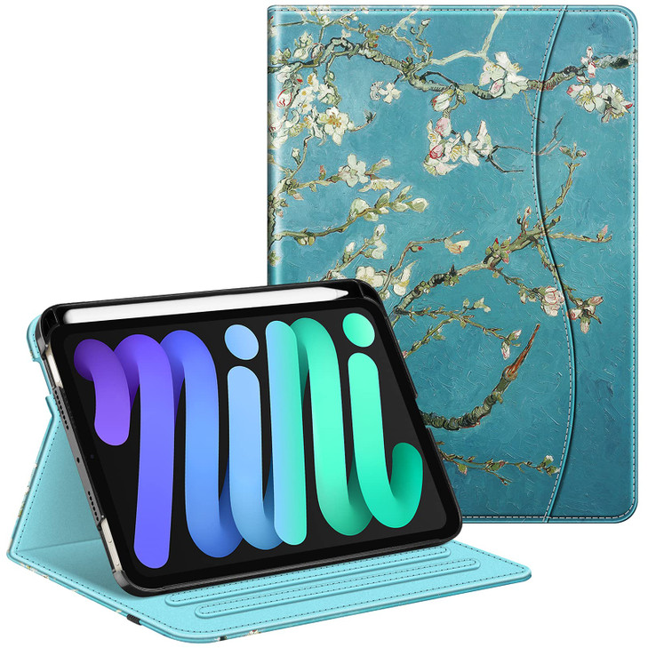 Fintie Folio Case for iPad Mini 7 A17 Pro 7th Generation 2024 iPad Mini 6 6th Gen 83 Inch MultiAngle Smart Stand Cover w