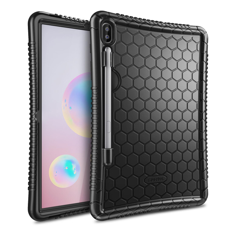 Fintie Silicone Case for Samsung Galaxy Tab S6 105 2019 Model SMT860T865T867 S Pen Holder Honey Comb Series Kids Friendl