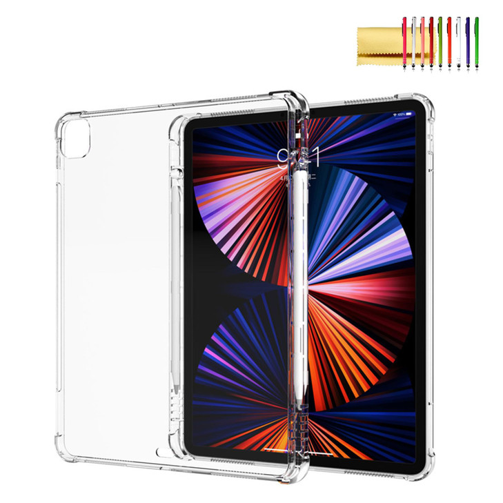 Dteck for iPad Air 13 inch Case 2024 with Pencil HolderSlim Lightweight TPU Transparent Shockproof Protective Back AntiY