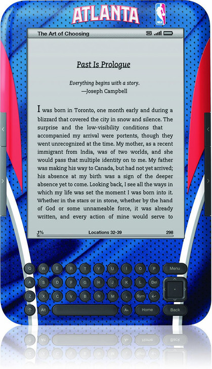 Skinit Kindle Skin Fits Kindle Keyboard Altanta Hawks