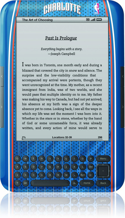 Skinit Kindle Skin Fits Kindle Keyboard Charlotte Bobcats