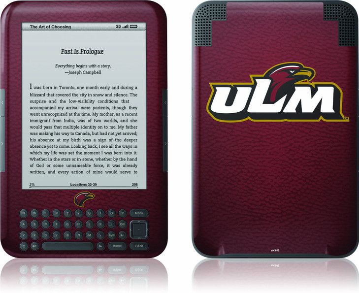 Skinit Kindle Skin Fits Kindle Keyboard University of Louisiana Monroe