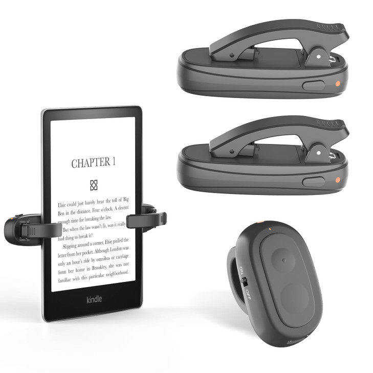 2 Clips Finger Ring Page Turner for Kindle Remote Control Page Turner for Kindle Paperwhite Kobo Readers iPad Tablets Re