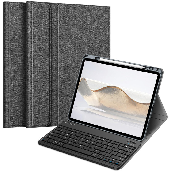 Fintie Keyboard Case for iPad Pro 13inch M5 2025 M4 2024 with Pencil Holder Soft TPU Back Cover with Magnetically Detach