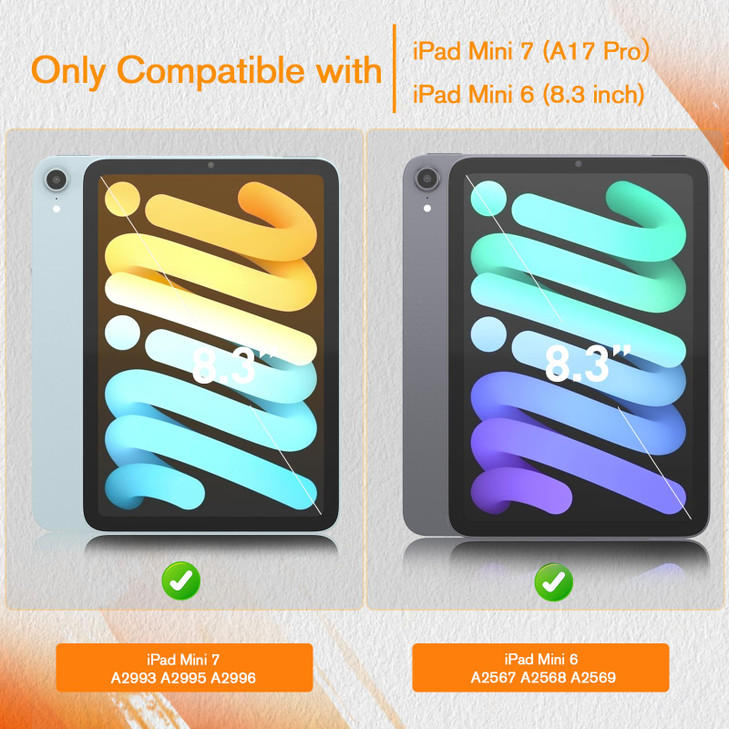 KCT 2 Pack Paperfeel Screen Protector Compatible with iPad Mini 7 A17 Pro iPad Mini 7th6th 83 inch AntiGlare Matte Film