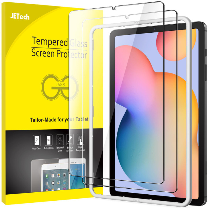 JETech Screen Protector for Samsung Galaxy Tab S6 Lite 104 Inch 202420222020 Model with Easy Installation Frame 9H Tempe