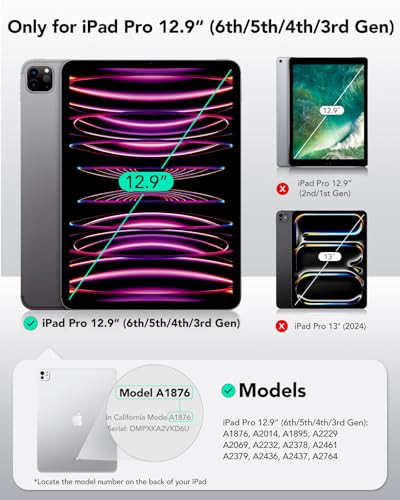 ESR for iPad Pro 129 Inch PaperFeel Magnetic Screen Protector 6th5th4th3rd Generation 2022202120202018 Write and Draw Li