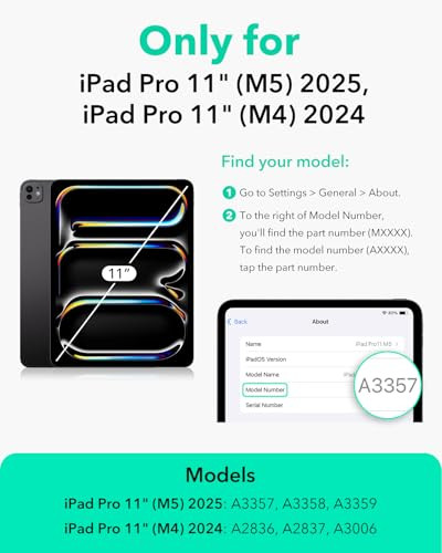 ESR 2 Pack PaperFeel Screen Protector for iPad Pro 11 Inch M5M4 20252024 Write and Draw Like on Paper with Easy Installa