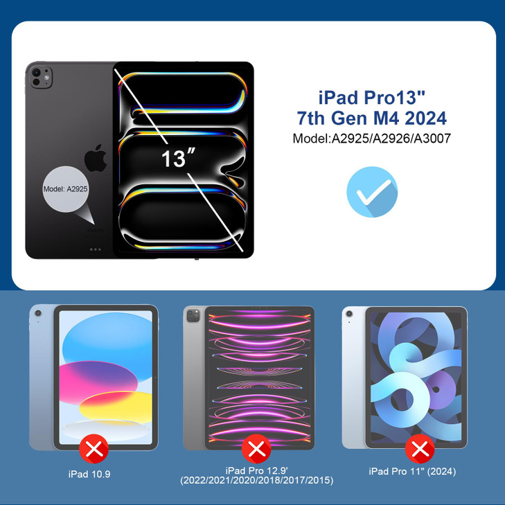 SIBEITU 2 Pack Screen Protector for iPad Pro 13 Inch 20252024 M5 M4 8th7th Generation 13 Inch 9H Hardness Tempered Glass