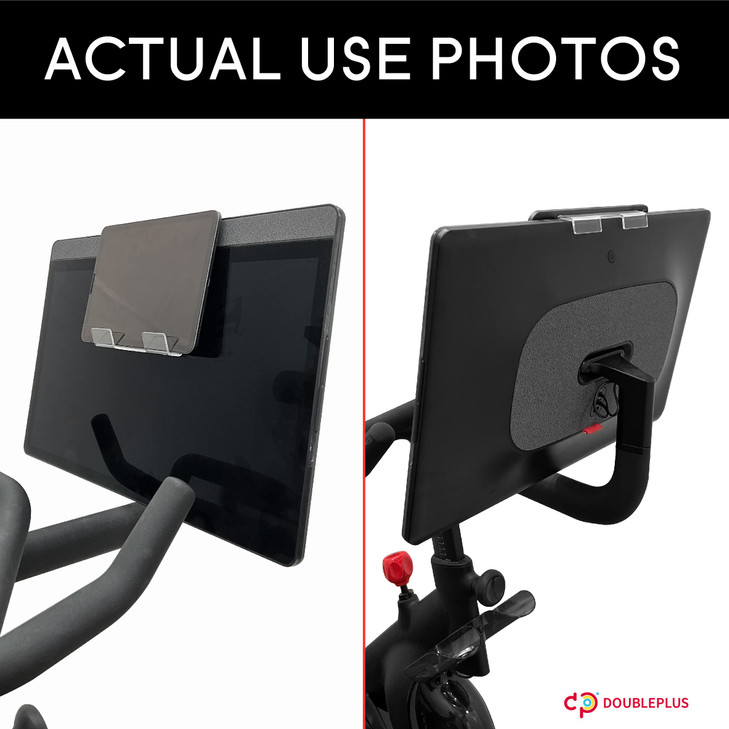 Doubleplus Tablet Holder Compatible with Peloton Bike Plus Tread Row Holder for iPad Tablet Stand Compatible with Myx Fi