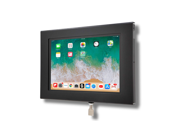 TABcare Locking Security Metal Case for Apple iPad Pro 11 2024 M4 2025 M5 for Kiosk POS Store Show Display Black