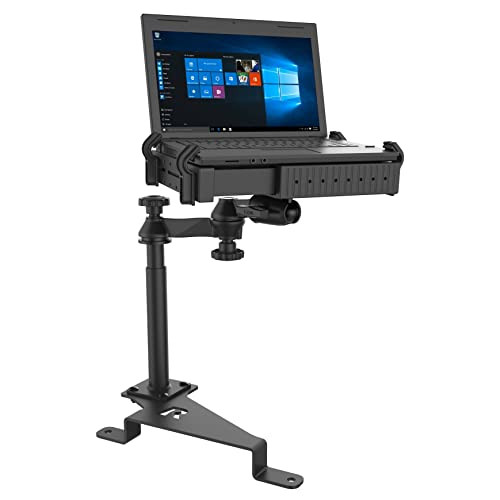 RAM MOUNTS NoDrill Laptop Mount for 1526 Ford F150 1726 F250F550 More Compatible with 10 to 16 Wide Laptops RAMVB195SW1