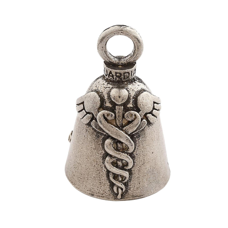 Guardian Bell RN Nurse Good Luck Bell wKeyring Black Velvet Gift Bag Motorcycle Bell LeadFree Pewter Good Luck Gift to F
