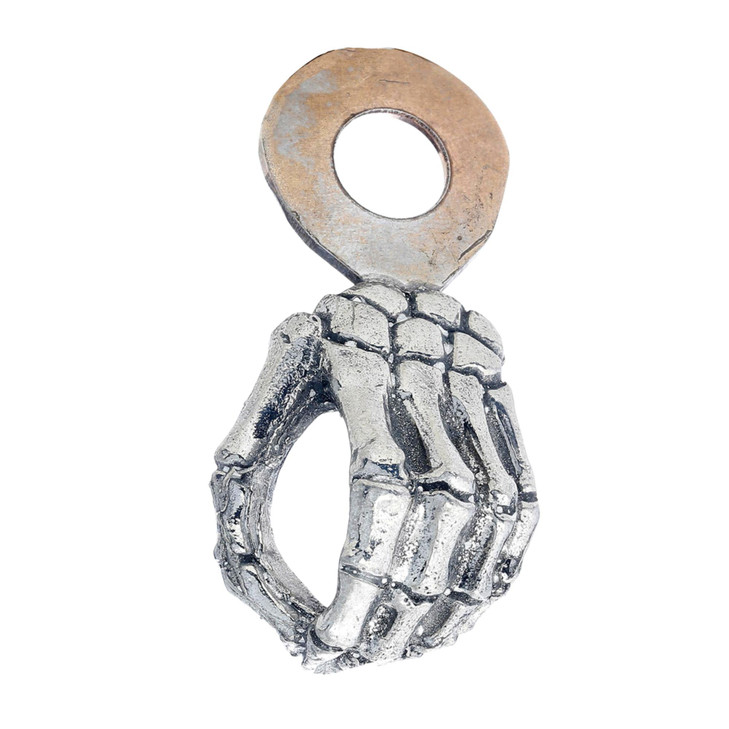 Guardian Bell Skeleton Good Luck Bell Hanger Mount Motorcycle Bell LeadFree Pewter Made in USA