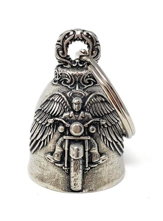 Bravo Bells Motorcycle Angel Biker Bell Accessory or Key Chain for Luck on the Road Made in the USA