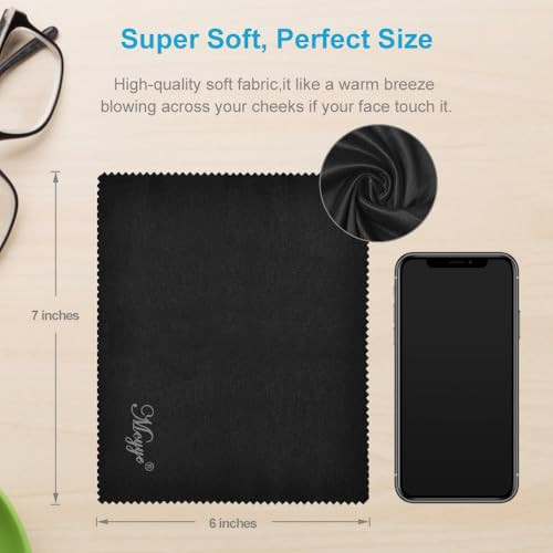 Mcyye 8 PCS Microfiber Cleaning Cloth for Glasses 6x7 Premium Eyeglass Cleaning Cloth Lens Wipes Cloth for Electronics G