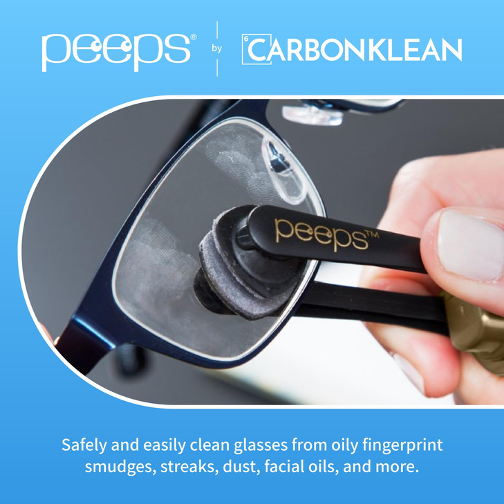 CarbonKlean Peeps Eyeglass Lens Cleaner Efficient and Durable Carbon Microfiber Technology Exclusively Used by NASA 500
