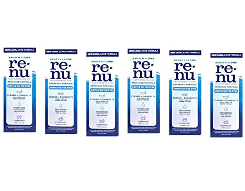 Renu Advanced Formula MultiPurpose Solution Triple Disinfectants Travel Size 2 fl oz Pack of 6