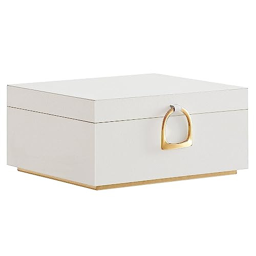 SONGMICS 2Layer Jewelry Box Jewelry Organizer with Handle Removable Jewelry Tray Jewelry Storage Floating Effect 81 x 94