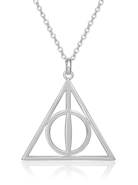Harry Potter Womens Deathly Hallows Necklace 18inch Chain Necklace for Women Jewelry