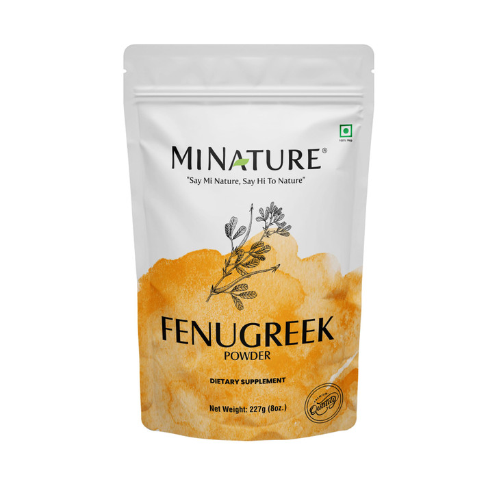 Mi Nature Fenugreek Powder 100 Natural Trigonella Foenum Seeds Pure Methi Powder for Cooking Hair and Skin Care 227g 8oz