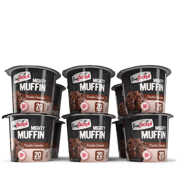 FlapJacked Mighty Muffins GlutenFree Double Chocolate 194 Ounce Pack of 12