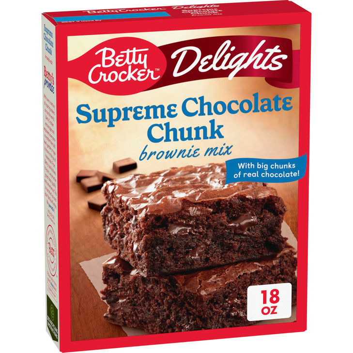 Betty Crocker Delights Supreme Chocolate Chunk Brownie Mix 18 oz