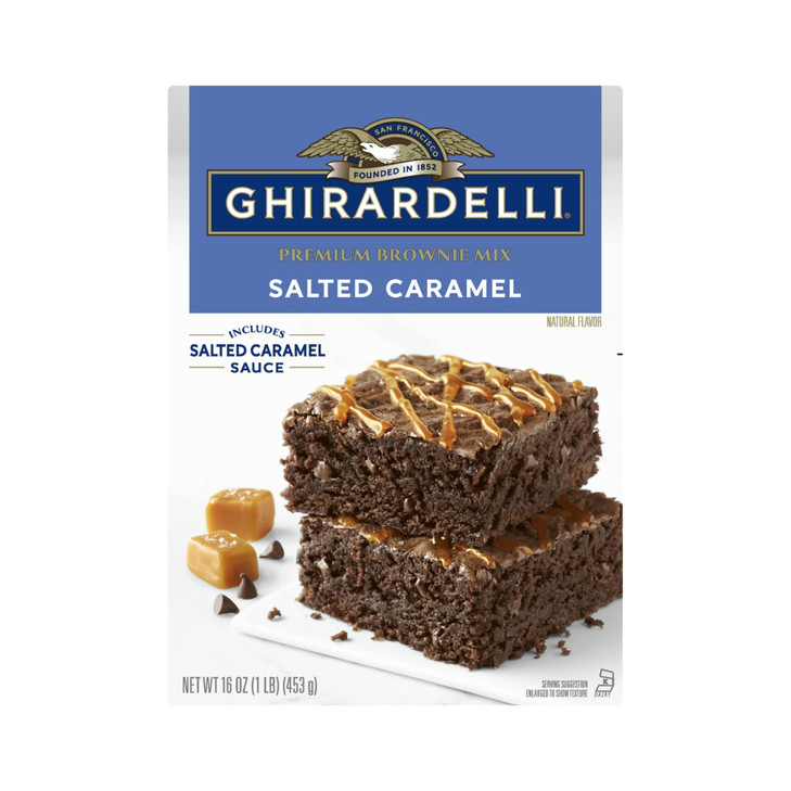 GHIRARDELLI Salted Caramel Premium Brownie Mix 16 Oz
