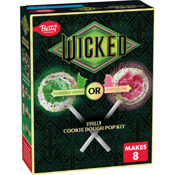 Betty Crocker Wicked for Good Vanilla Cookie Dough Pop Kit Color Changing Baking Kit Makes 8 Pops 92 oz