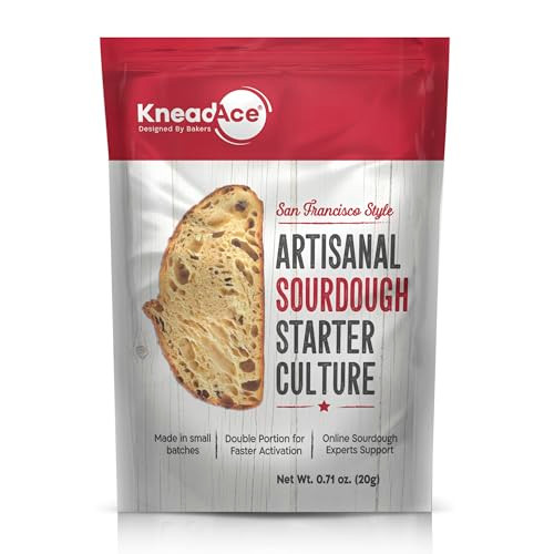 KneadAce Sourdough Starter Culture FastActivating Natural Wild Yeast for Homemade Bread Dehydrated Sourdough Starter for