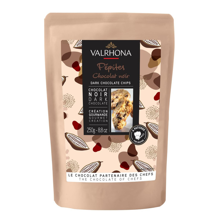 Valrhona Finest Dark Chocolate Chips for Baking 52 Cocoa A Perfect Fusion of Premium Dark Cocoa Flavor These Gourmet Cho