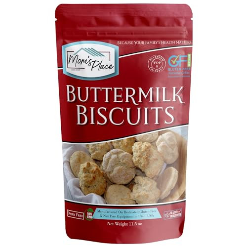 Moms Place GlutenFree Buttermilk Biscuit Mix Dairy Free Easy to Prepare Nut Free Soy Free NonGMO Makes 89 Fluffy Biscuit