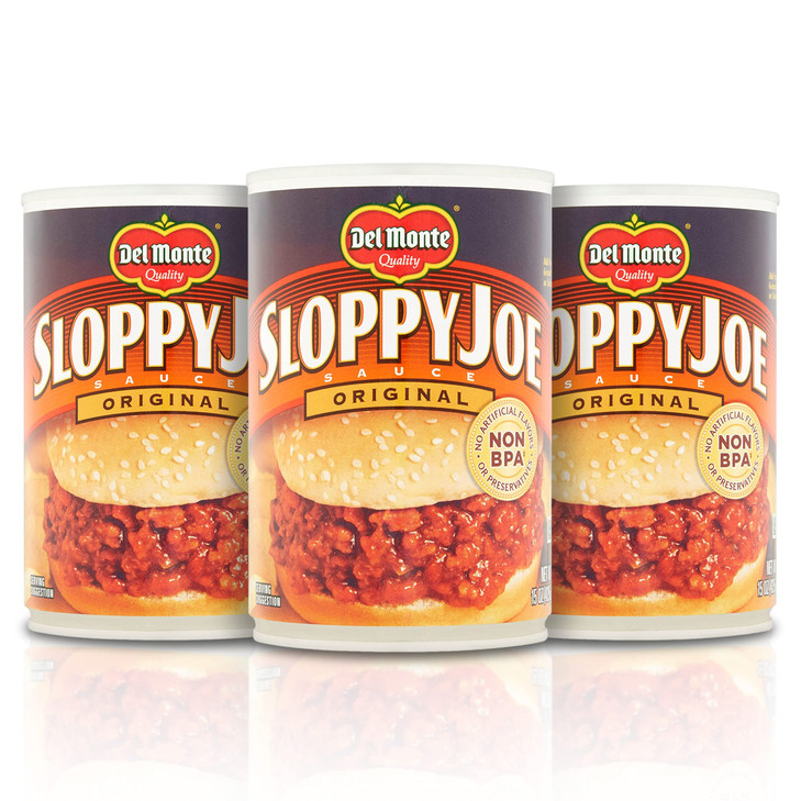Del Monte Original Sloppy Joe Sauce Pack of 3 15 oz Cans