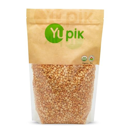 Yupik Organic Yellow Split Peas 22 lb 352 oz USDA Certified NonGMO Vegan GlutenFree Hearty Sweet Flavour Excellent Sourc