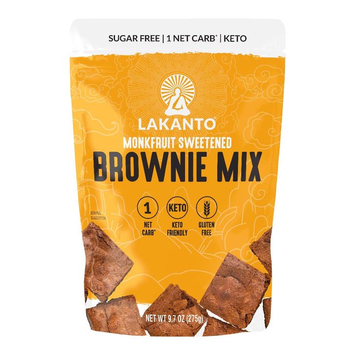 Lakanto Sugar Free Brownie Mix Sweetened with Monk Fruit Sweetener and Erythritol Keto Diet Friendly Delicious Dutched C
