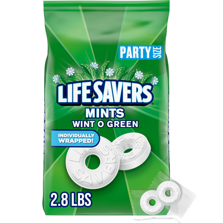 LIFE SAVERS Mints Bulk Hard Candy WintOGreen Breath Mints 4493 oz Party Size