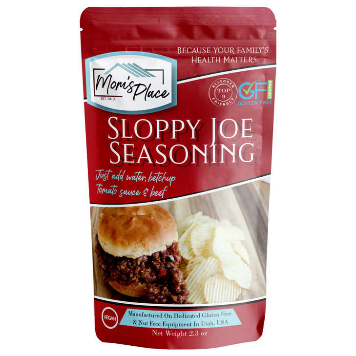 Moms Place GlutenFree Sloppy Joe Seasoning Mix Soy Free Dairy Free Vegan 23 oz