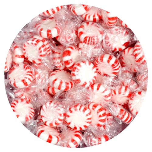 Starlight Peppermint Candy 2 Pound Bulk Candy Approx 150 pcs Individually Wrapped Peppermint Starlight Mints