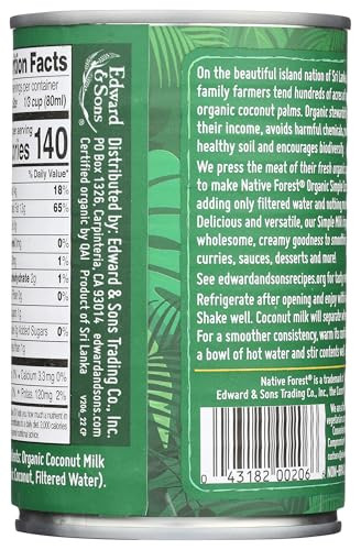 Native Forest Organic Unsweetened Coconut Milk 135 Fl Oz