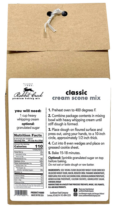 Rabbit Creek Classic Scone Mix Classic Scones Baking Mix Rabbit Creek Baking Mix 915 Ounce