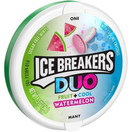 ICE BREAKERS DUO Watermelon Flavored Mints Pack of 4