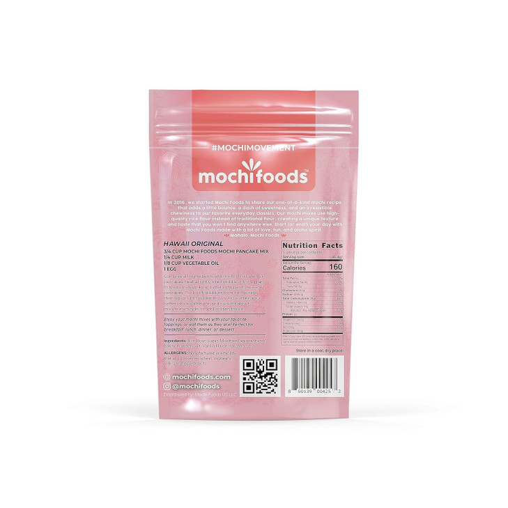 Mochi Pancake Mix and Waffle Mix Hawaii Original Gluten Free Light Fluffy Waffles and Pancakes Mix 8 Oz