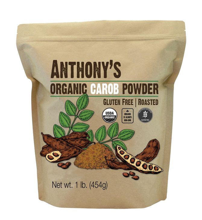 Anthonys Organic Carob Powder 1 lb Gluten Free Non GMO Cocoa Powder Alternative Unsweetened