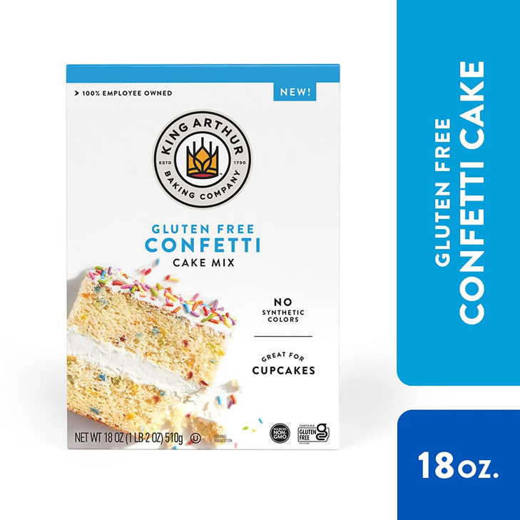 King Arthur GlutenFree Cake Mix Confetti 18 oz